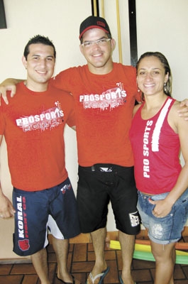“Pro Sports”: Bruno Cipriano (vendedor Nota 10), Victor Hugo Silvestre e Paula Cunha (diretores)